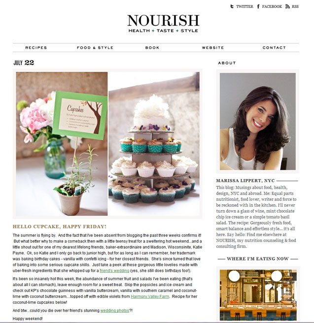 Nourish blog cupcake photography feature carly mccray