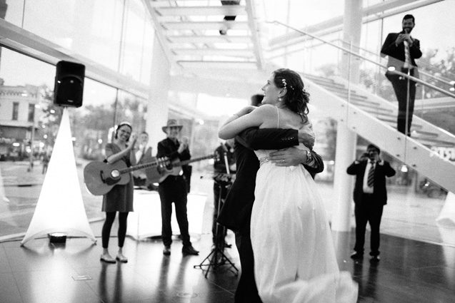 MMOCA wedding reception photography first dance