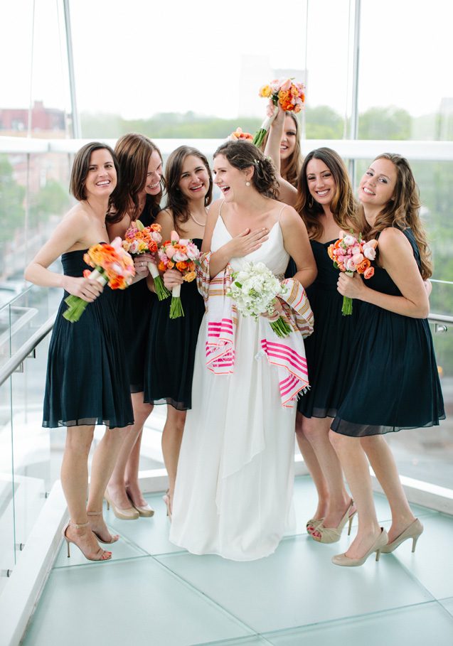 madison wedding photography bridesmaids jcrew wedding colorful