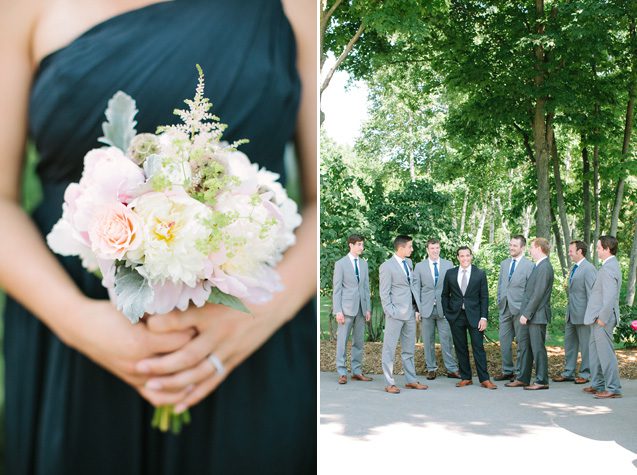 J.crew bridesmaids, peonies, peony wedding bouquet, wisconsin farm wedding, film wedding photographer