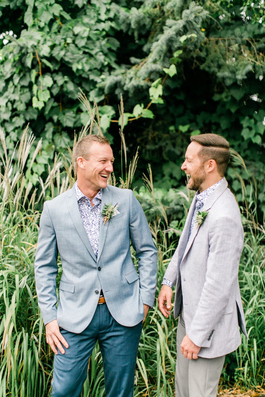 modern greenhouse wedding photos, carly mccray photography, lake geneva wedding photographer, madison wedding photographers, modern greenery wedding, modern wisconsin greenhouse wedding, modern greenery wedding, sleek wedding dress, greenery boutonnieres, black taper candles, green florals, modern greens