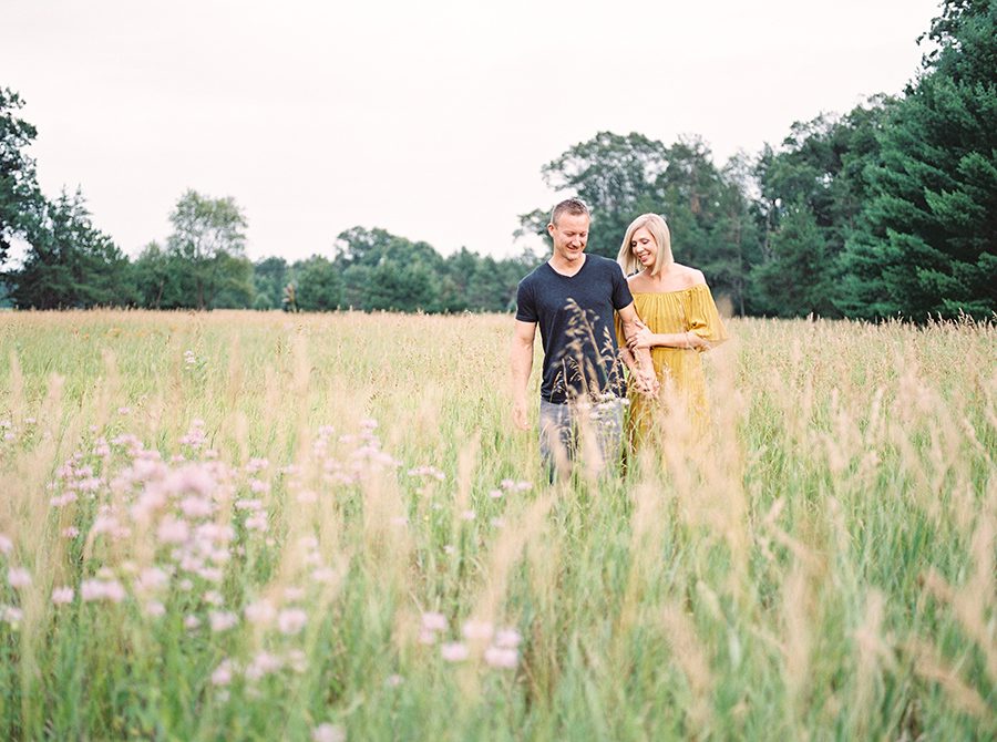 lake geneva engagement photos, lake geneva wedding photographers, door county wedding photographers, lake geneva engagement session, summer field engagement session, film engagement photos, carly mccray photography, light and airy wedding photos, light and airy engagement