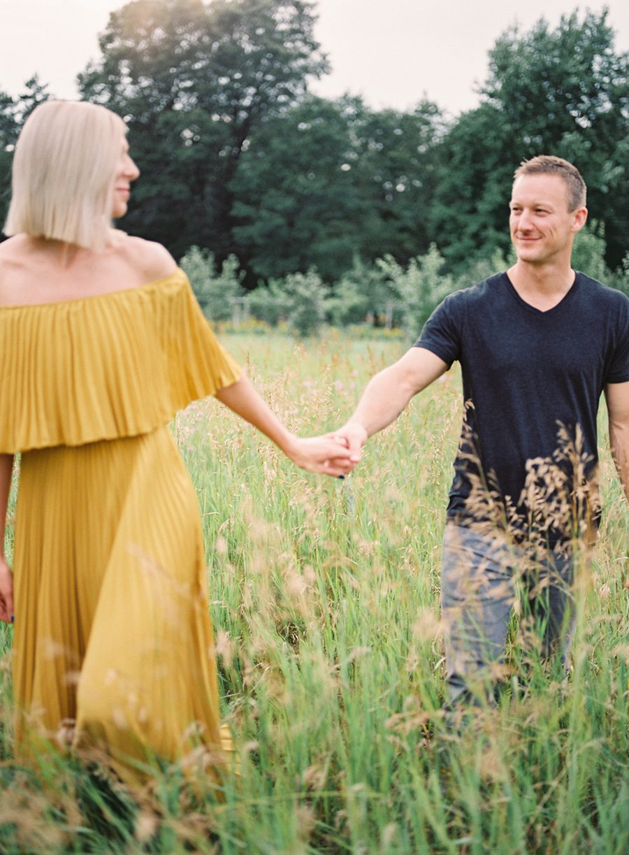 lake geneva engagement photos, lake geneva wedding photographers, door county wedding photographers, lake geneva engagement session, summer field engagement session, film engagement photos, carly mccray photography, light and airy wedding photos, light and airy engagement