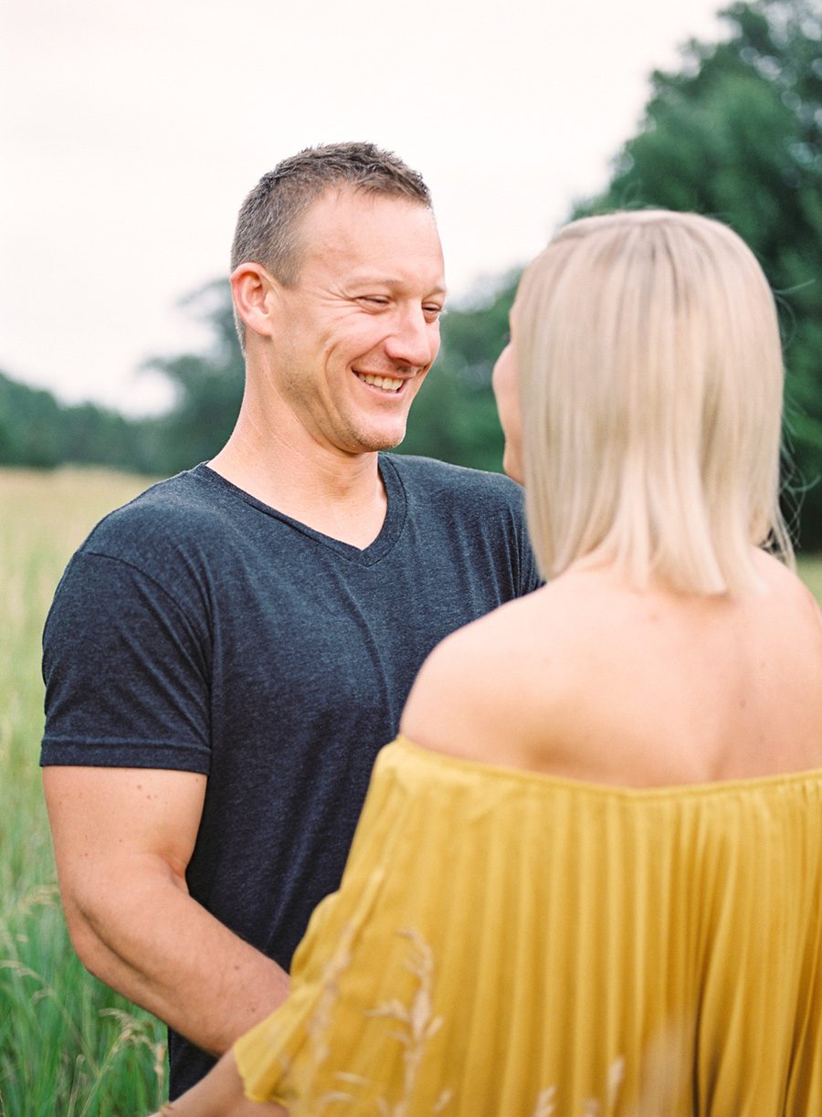 lake geneva engagement photos, lake geneva wedding photographers, door county wedding photographers, lake geneva engagement session, summer field engagement session, film engagement photos, carly mccray photography, light and airy wedding photos, light and airy engagement