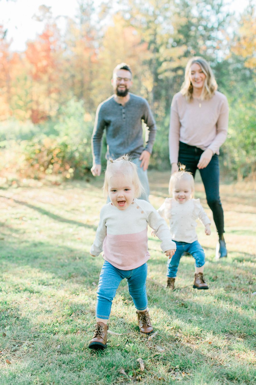 Twin family photographers waupaca family photos stevens point family photographers